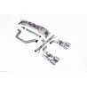 DPF Back Race Milltek Volkswagen Golf Mk8 GTI Look R - non-resonated with rear muffler bypass - Quad GT115 Titanium Tips