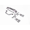 DPF Back Race Milltek Volkswagen Golf Mk8 GTI Look R - non risonato e con bypass silenziatore post. - terminali quad GT115 Lucid