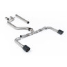 FAP Back Race Milltek Volkswagen Golf Mk8, Golf Mk8.5 - non résonné et avec bypass silencieux AR - sorties Dual Jet-115 Carbone