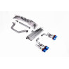 FAP Back Milltek Volkswagen Golf Mk8 GTI Look R 2020-2024 - non résonné et avec silencieux AR - sorties Quad GT115 Titane bleui