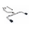 FAP Back Race Milltek Volkswagen Golf Mk8, Golf Mk8.5 - non résonné + bypass AR - sorties Dual GT115 Cerakote Noir
