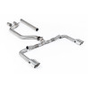 FAP Back Race Milltek Volkswagen Golf Mk8, Golf Mk8.5 - no resonado y con bypass silenciador TR - salidas Dual GT115 pulidas