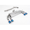 Catback Milltek Volkswagen Golf Mk7.5 R 2.0 TSI 310ch 2017-2021 sans FAP - non résonné - sorties Quad GT100 Titane bleui