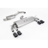 Cat-back Milltek Volkswagen Golf Mk7.5 R 2.0 TSI 310CV 2017-2021 senza DPF - risonato - uscite Quad Jet-100 Carbonio