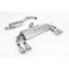 Catback Milltek Volkswagen Golf Mk7.5 R 2.0 TSI 310CV 2017-2021 senza DPF - risonante - uscite Quad GT100 Titanio