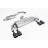 Catback Milltek Volkswagen Golf Mk7.5 R 2.0 TSI 310CV 2017-2021 senza DPF - risonante - uscite Quad Ovali Cerakote Nero