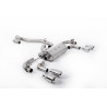 FAP Back Race Milltek Volkswagen Golf Mk7.5 R 2.0 TSI 2017-2022 - Versión 80 mm - no resonado - salidas Quad GT100 pulidas