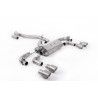 DPF-Back Race Milltek Volkswagen Golf Mk7.5 R 2.0 TSI 2017-2022 - Version 80 mm - ohne Resonator - Quad-Endrohre GT100 Titan