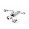 FAP Back Race Milltek Volkswagen Golf Mk7.5 R 2.0 TSI 300/310ch 2017-2022 - Version 80 mm - résonné - sorties Quad GT100 Titane