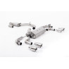 FAP Back Race Milltek Volkswagen Golf Mk7.5 R 2.0 TSI 300/310 CV 2017-2022 - Versione 80 mm - con risonanza - terminali Quad GT1