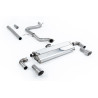 DPF Back / Cat-back Milltek Volkswagen Golf Mk7.5 - no primary - non-resonated + rear muffler - Dual GT100 Titanium Tips