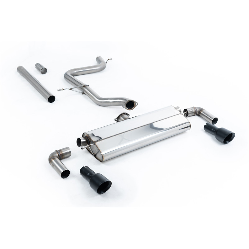FAP Back / Catback Milltek Volkswagen Golf Mk7.5 - sin primario - sin resonador + silenciador - colas de escape Dual GT100 Cerak