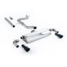 DPF-Back / Cat-Back Milltek Volkswagen Golf Mk7.5 - no primary - non-resonated + muffler - Dual GT100 Cerakote Black Tips