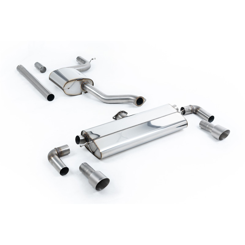 FAP Back / Catback Milltek Volkswagen Golf Mk7.5 2017-2021 - senza primario - risonato + silenziatore post. - uscite Dual GT100 