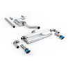 DPF-Back / Cat-Back Milltek Volkswagen Golf Mk7.5 - no primary - resonated + rear muffler - Dual GT100 Blued Titanium Tips