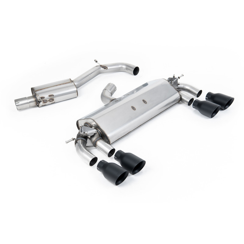 Scarico cat-back Milltek Volkswagen Golf Mk7 R 2.0 TSI 300CV 2014-2016 - omologato ECE - con risonatore - terminali Quad GT100 C