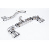Catback Race Milltek Volkswagen Golf Mk7 R 2.0 TSI 300 hp 2014-2016 - 80 mm version - non-resonated - Quad GT100 Titanium Tips
