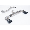 Scarico cat-back Race Milltek Volkswagen Golf Mk7 R 2.0 TSI 2014-2016 - Versione 80 mm - non risonato - terminali Quad GT100 Cer