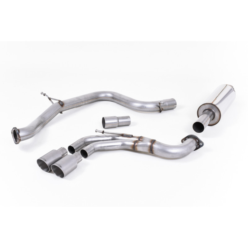 Catback Milltek Volkswagen Golf Mk7 GTD 2.0 TDI 184ch 2013-2016 - ECE - avec primaire + bypass AR - sorties Twin GT80 Titane