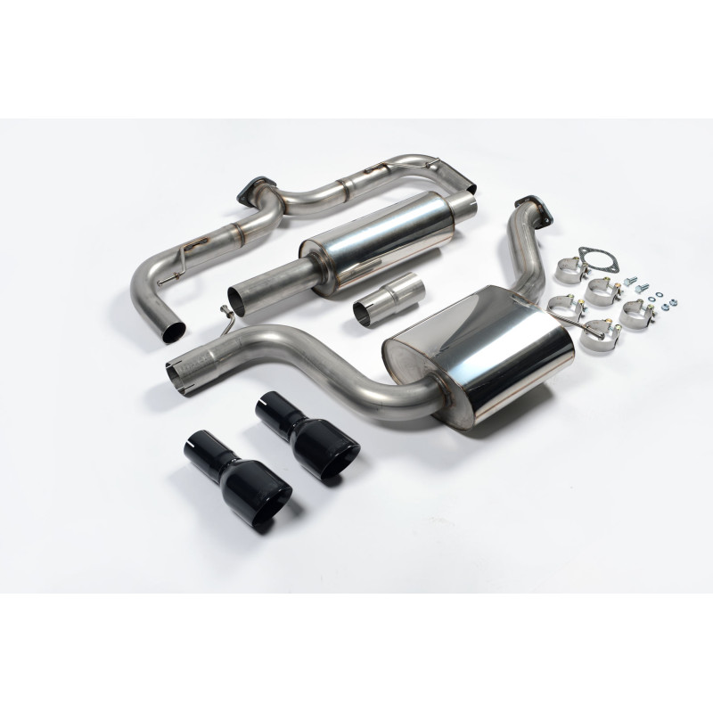 Cat-back Milltek Volkswagen Golf Mk7 GTI - Con silenciador primario - resonado y bypass de silenciador trasero - colas duales GT
