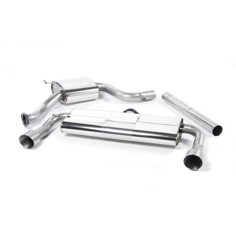 Scarico cat-back Milltek Volkswagen Golf Mk7 GTI 2013-2016 - ECE - senza primario - risonante + silenziatore posteriore - termin