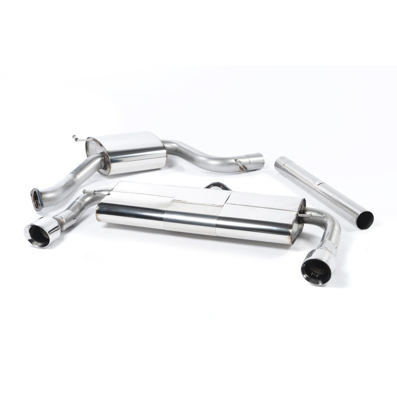 Scarico cat-back Milltek Volkswagen Golf Mk7 GTI 2013-2016 - ECE - senza primario - con risonatore + silenziatore posteriore - t