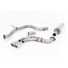 Cat-back Milltek Volkswagen Golf Mk7 GTD 2.0 TDI 184 CV 2013-2016 - ECE - con primario + bypass TR - salidas Twin GT80 Pulidas