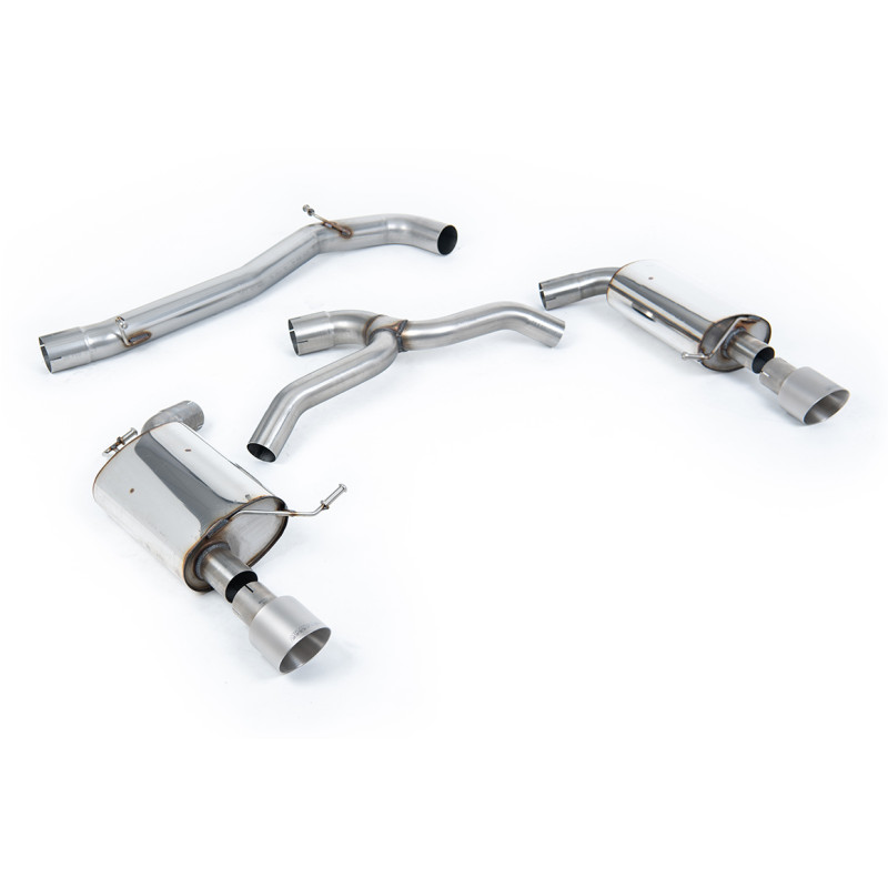 Catback Milltek Volkswagen Golf Mk7 Alltrack - SW 2.0 TFSI 2016-2021 - no resonado - cola Dual GT100 Titanio