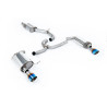 Cat-back Milltek Volkswagen Golf Mk7 Alltrack - SW 2.0 TFSI 2016-2021 - resonated - Dual GT100 Blued Titanium Tips