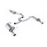 Catback Milltek Volkswagen Golf Mk7 Alltrack - SW 2.0 TFSI 2016-2021, con resonador, salida doble GT100 pulida