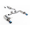 Catback Milltek Volkswagen Golf Mk7 Alltrack 1.8 TSI 2016-2021 - resonado - salida Dual GT100 Titanio azulado