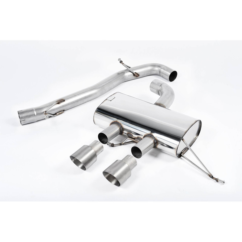 Catback Race 76 Milltek Volkswagen Golf Mk6 R 2.0 TFSI 272 CV 2009-2013 - no resonado - salida Dual GT100 Titanio
