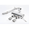 Cat-Back-Anlage Race 76 Milltek Volkswagen Golf Mk6 R 2.0 TFSI 272 PS 2009-2013 - ohne Resonator - Dual GT100 Endrohr Titan