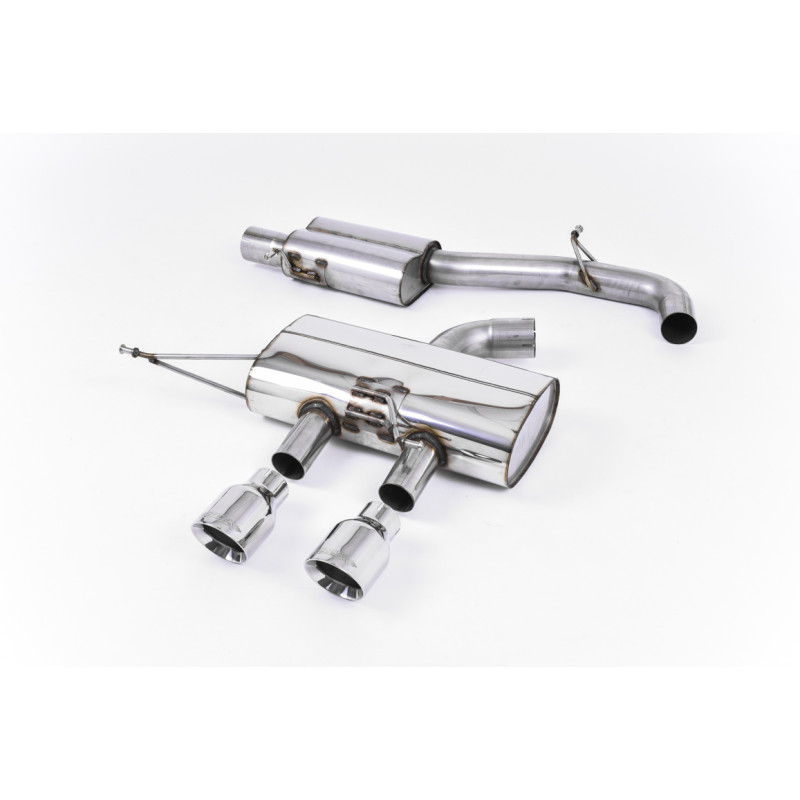 Catback Race 76 Milltek Volkswagen Golf Mk6 R 2.0 TFSI 272 CV 2009-2013 - risonante - uscita doppia GT100 lucidato