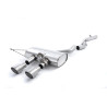Catback Milltek Volkswagen Golf Mk6 R 2.0 TFSI 272ch 2009-2013 - no resonado - salida Dual GT100 Titanio