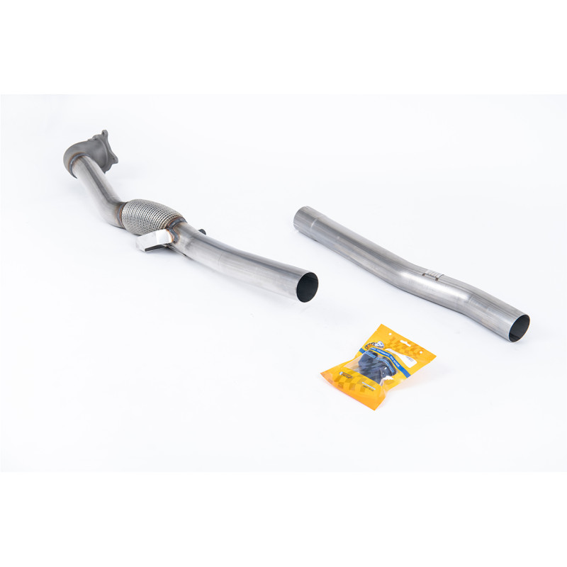 Downpipe (V2) Milltek Volkswagen Golf Mk6 R 2.0 TFSI 272 PS 2009-2013 - (Turbo-Auslass gegossen) Kat-Ersatzrohr