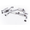 Scarico completo Milltek Volkswagen Golf Mk6, Scirocco - con cat. HJS Hi-Flow 200 CPSI - terminali Dual GT100 lucidati