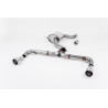 Milltek Race 76 Catback Volkswagen Golf Mk6 GTI 2.0 TSI 2009-2013 - resonated with rear muffler bypass - Polished GT100 Dual Tip