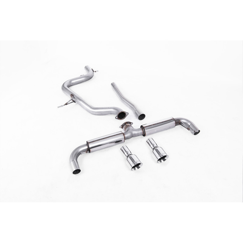 FAP Back Milltek Volkswagen Golf Mk6 GTD 2.0 TDI 170ch 2009-2013 - non résonné - sorties Dual GT100 Polies