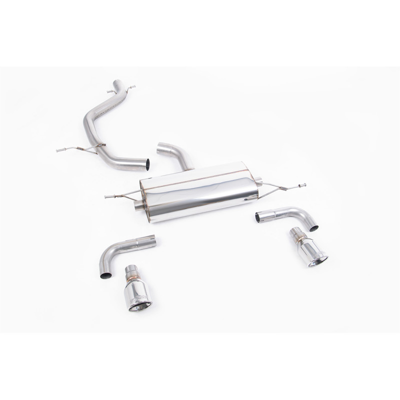 Catback Milltek Volkswagen Golf Mk6 GTI 2.0 TSI 211ch 2009-2013 - non résonné - sortie Dual Jet-100 Polies