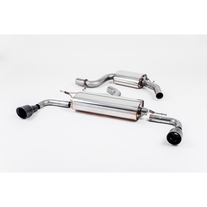 Catback Milltek Volkswagen Golf Mk6 GTI 2.0 TSI 211 CV 2009-2013 - resonado - salida Dual GT100 Negro