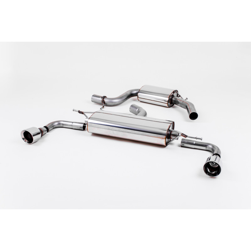 Cat-back Milltek Volkswagen Golf Mk6 GTI 2.0 TSI 211hp 2009-2013 - ECE Homologated - resonated - Dual GT100 Polished Outlets
