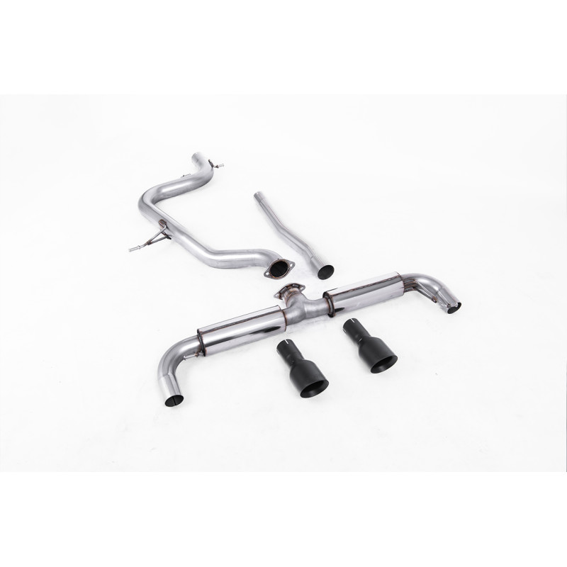 FAP Back Milltek Volkswagen Golf Mk6 GTD 2.0 TDI 170 CV 2009-2013 - sin resonador - salidas Dual GT100 Negro