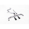 FAP Back Milltek Volkswagen Golf Mk6 GTD 2.0 TDI 170 CV 2009-2013 - sin resonador - salidas Dual GT100 Negro