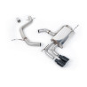 Cat-back Milltek Volkswagen Golf Mk6 GT 1.4 TSI 160 hp 2009-2013 - non-resonated - GT80 Cerakote Black exhaust tips