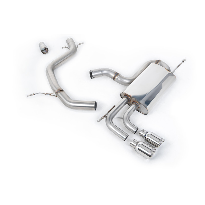 Catback Milltek Volkswagen Golf Mk6 GT 1.4 TSI 160CV 2009-2013 - senza risonatore - terminali GT80 lucidati