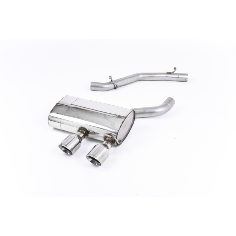 Cat-back Milltek Volkswagen Golf Mk5 R32 3.2 V6 250 CV 2005-2009 - non risonato - uscita Dual GT100 lucidata