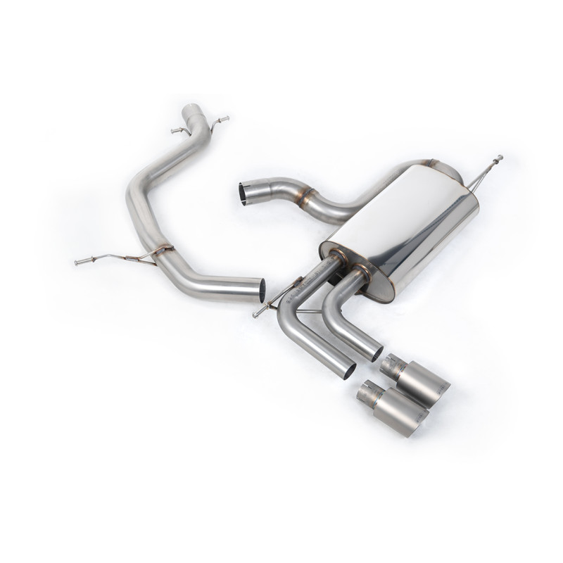 Cat-back Milltek Volkswagen Golf Mk5 GTI Edition 30 2.0 TFSI 230 CV 2006-2009 - Homologado ECE - no resonado - colas GT80 titani