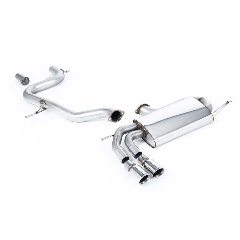 Cat-Back-Anlage Race Milltek Volkswagen Golf Mk5 GTI/GTI Edition 30 2.0 TFSI 200/230 PS 2004-2009 - ohne Resonator - GT80-Endroh