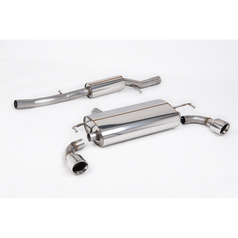 Catback Milltek Volkswagen Golf Mk4 R32 2002-2005 - Avec silencieux primaire et silencieux AR - sortie Dual Jet-100 Polies